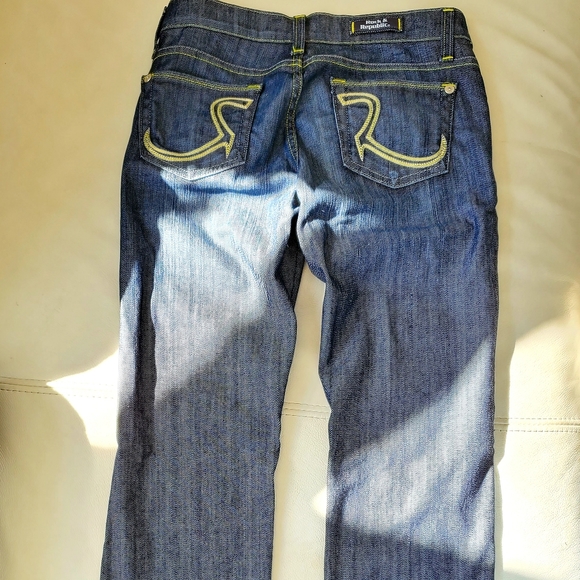 Unique look ! Rock & Republic blue jeans - Picture 9 of 14